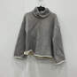 Womens Gray Long Sleeve Turtleneck Pullover Sweater Size Large image number 1