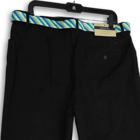 NWT Womens Black Janie Fit Slash Pocket Flat Front Dress Pants Size 16 image number 4
