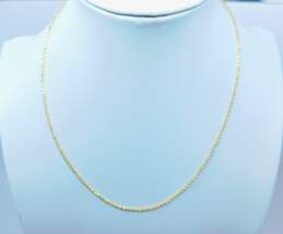 14K Yellow Gold Box Chain Necklace 3.2g