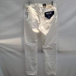 Brax Prestige Cooper Fancy White Cotton Blend Regular Fit Pants NWT Size 33/32 alternative image