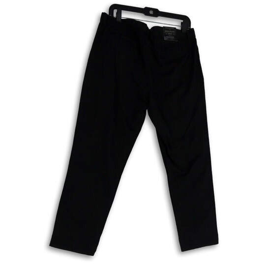 NWT Mens Black Flat Front Surplus Twill Straight Leg Ankle Pants Size 32X32 image number 2
