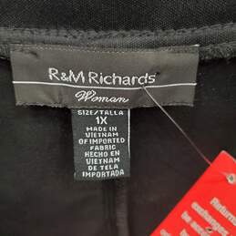 R&M Richards Women Black Tank Dress 1X NWT