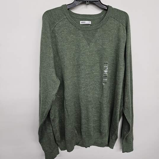 Green Crewneck Long Sleeve Sweater image number 1