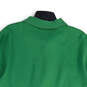 Mens Green Spread Collar Long Sleeve Golf Polo Shirt Size 6 image number 4