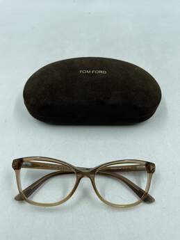 Tom Ford Browline Tan Eyeglasses