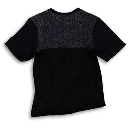 Mens Black Heather V-Neck Short Sleeve Front Flap Pocket T-Shirt Size Large alternative image
