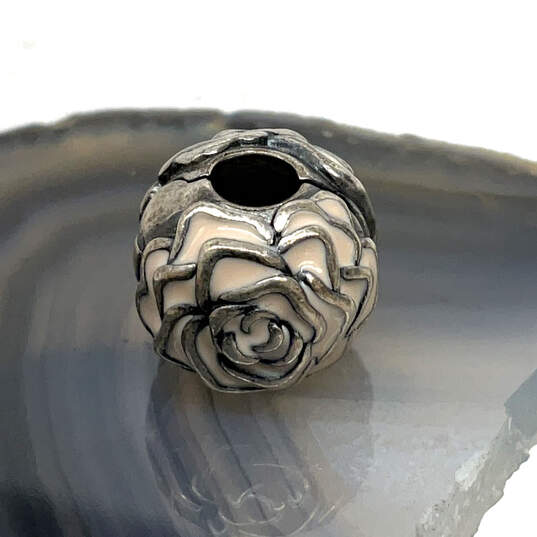 Designer Pandora S925 ALE Sterling Silver Enamel Rose Garden Beaded Charm image number 2