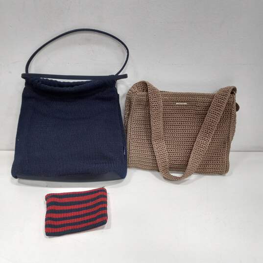 2-The Sak Crochet Shoulder Bags and 1 Change Purse image number 1