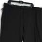 NWT Mens Black Flex Flat Front Slash Pocket Straight Leg Dress Pants Size 40X32 image number 3
