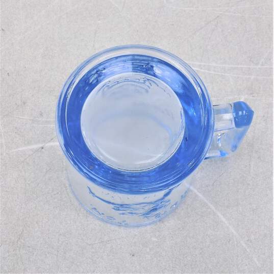 Vintage Nursey Rhyme Set of Mug Plate And Bowl Blue Glass image number 10