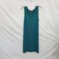 Tommy Bahama Turquoise & Brown Striped Sleeveless Midi Dress WM Size L image number 1