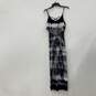American Eagle Womens Blue White Tie-Dye Sleeveless Maxi Dress Size Small image number 1