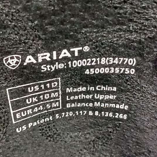 Ariat Men's Heritage R Toe Black Deertan Western Boots Size 11D image number 6