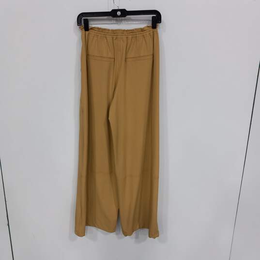 Anthropologie Brown/Beige Khaki Flowy Pants Size XS NWT image number 2