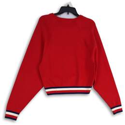 Hilfiger Collection Womens Red Long Sleeve Crew Neck Pullover Sweatshirt Size XS alternative image