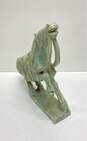 Stone Horse Statue Hand Crafted Oriental Green Stone Folk Art Sculpture image number 2