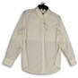 NWT Womens White Collared Long Sleeve Button-Up Shirt Size 1 (us size 8/10) image number 1