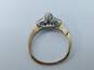 14K Yellow Gold 0.50 CTTW Diamond Marquise Cut & Baguette Ring - For Repair 3.0g image number 2