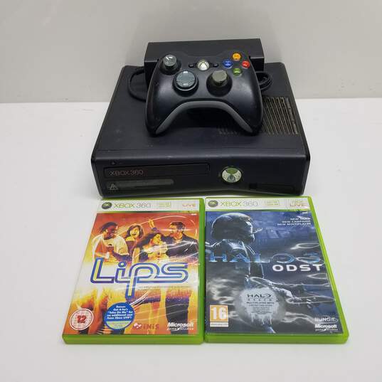 Microsoft Xbox 360 Slim 250GB Console Bundle with Controller & Games #6 image number 1
