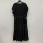 NWT Womens Black Pleated V-Neck Tiered Flutter Sleeve Maxi Dress Size 4 image number 2