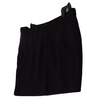Womens Black Flat Front Slash Pocket Sport Straight Skirt Size 10 image number 2