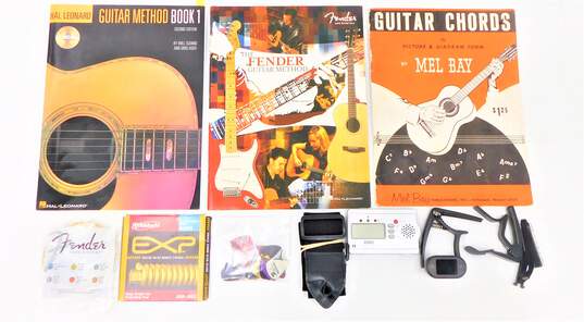 Lot of Guitar Accessories - Strings, Tuners, Capos, Picks, etc. image number 1