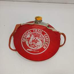 Vintage K-Mart Official Trail Canteen w/Red Sleeve