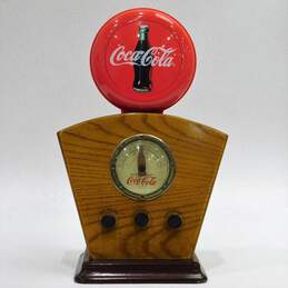 Vintage Coca Cola AM/FM Wood Case Light Up Radio