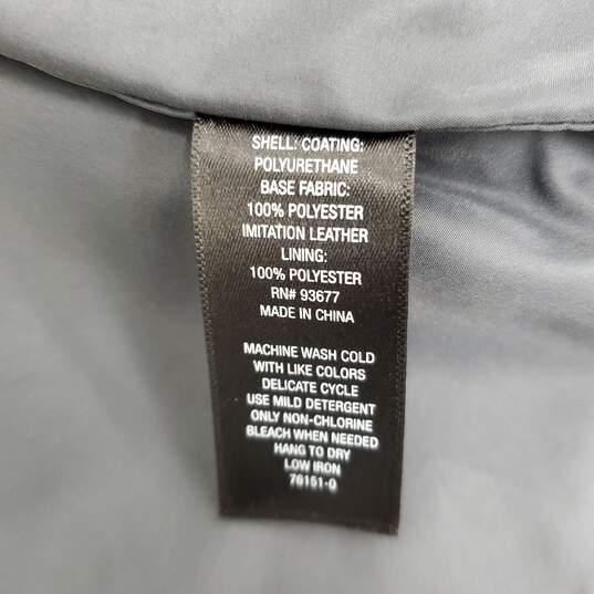 Worthington WM's Gray Faux Leather Open Cropped Jacket Size XS image number 3