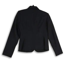 Womens Gray Long Sleeve Notch Lapel Single Breasted One Button Blazer Sz 6 alternative image