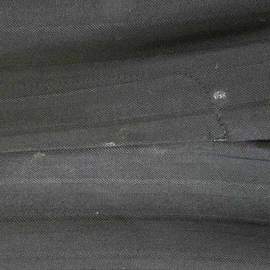 Sergio Valentino Men Black Pinstripe Super 150 Suit Jacket Sport Coat Dress Pants L image number 6