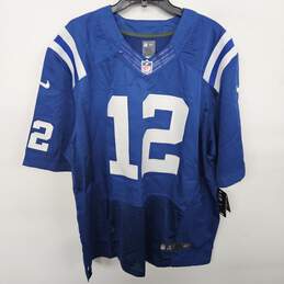 NFL On The Field Jersey Blue #12 Luck