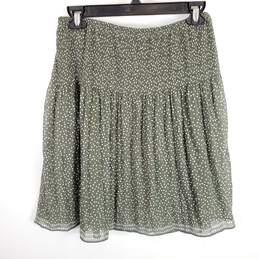 Max Studio Women Olive Green Dots Skirt S NWT alternative image