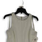 NWT Womens White Sleeveless Back Zip Knee Length A-Line Dress Size 10 image number 3