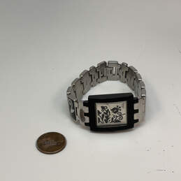 Designer Swatch Swiss Black Square Dial Stainless Steel Analog Wristwatch alternative image