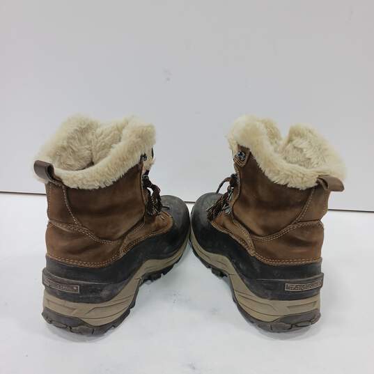 The North Face Women's Brown Suede Snow Boots Size 8.5 image number 3