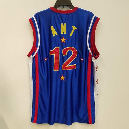Mens Blue Harlem Globetrotters #12 Sleeveless Basketball Jersey Size XL image number 2