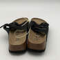 NWT Womens Black Open Toe Adjustable Strap Slip-On Slide Sandals Size 5 image number 6