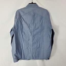 Armani Exchange Men Blue Long-Sleeved Button Up Shirt sz L alternative image