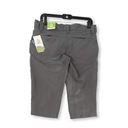 NWT Womens Gray Flat Front Pockets Mountain Capri Pant Size 10 alternative image