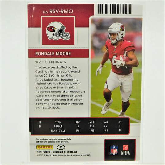 3 NFL Game Used/Game Worn Football Memorabilia Cards image number 7