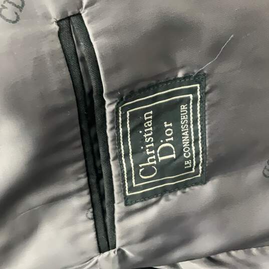 Christian Dior Mens Black Shawl Collar One-Button Blazer Size 50L W/COA image number 2