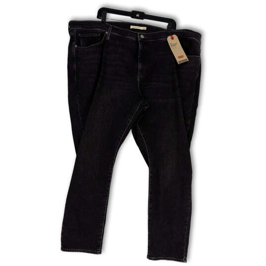 NWT Womens Gray 311 Denim Medium Wash Mid Rise Skinny Leg Jeans Size 26W image number 1