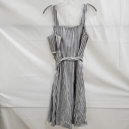 Anthropologie Maeve Fowler Striped Belted Dress NWT Petite Size 12P alternative image