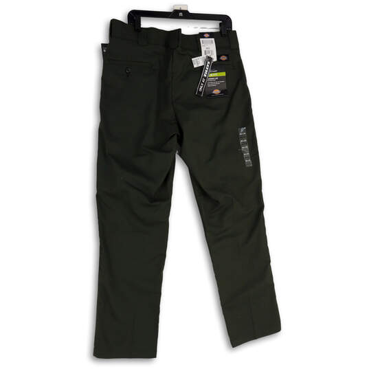 NWT Mens Green Slash Pocket Slim Fit Tapered Leg Chino Pants Size 36X32 image number 2