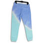 NWT Womens Blue Tie-Dye Elastic Waist Tapered Leg Jogger Pants Size S image number 2