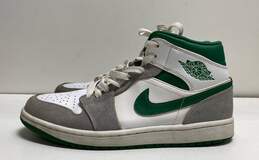 Nike Air Jordan 1 Mid SE Grey White. Pine Green Sneakers DC7294-103 Size 8