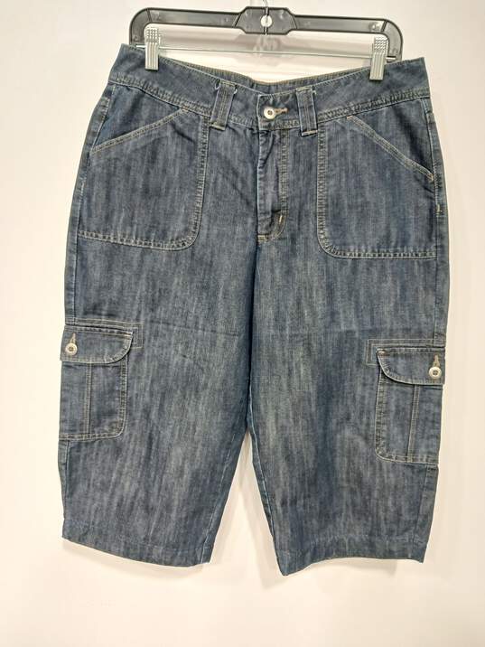 Riders by Lee Women's Denim Cargo Shorts Size 12M image number 1