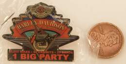 Harley Davidson Owners Group HOG 2003 100th Anniversary Tokyo Hamburg Pins & Dog Tag Necklace alternative image