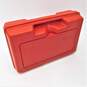 Vintage Lego InterLego Red Plastic Storage Container Carrying Case image number 1